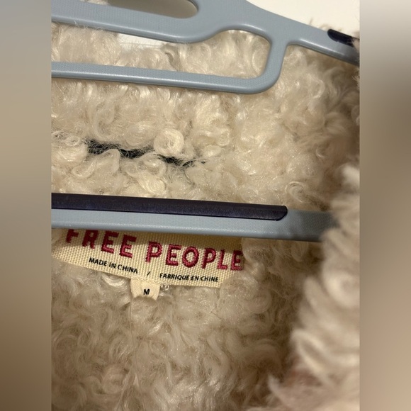 Free People Kiki Sherpa Jacket– Black (Size M) - Picture 7 of 16